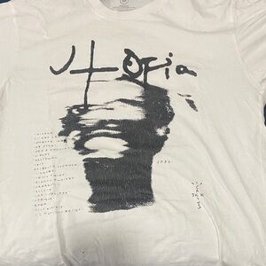 Unbranded White Short-Sleeve Graphic Crewneck T-Shirt